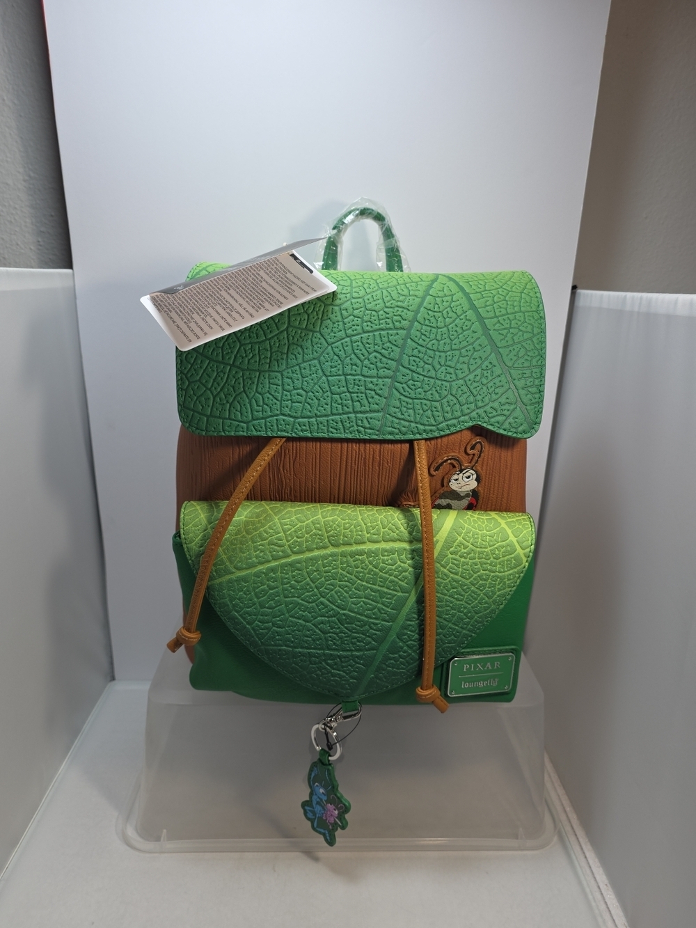 Loungefly Disney Pixar A Bug's Life Leaf Mini Backpack NWT